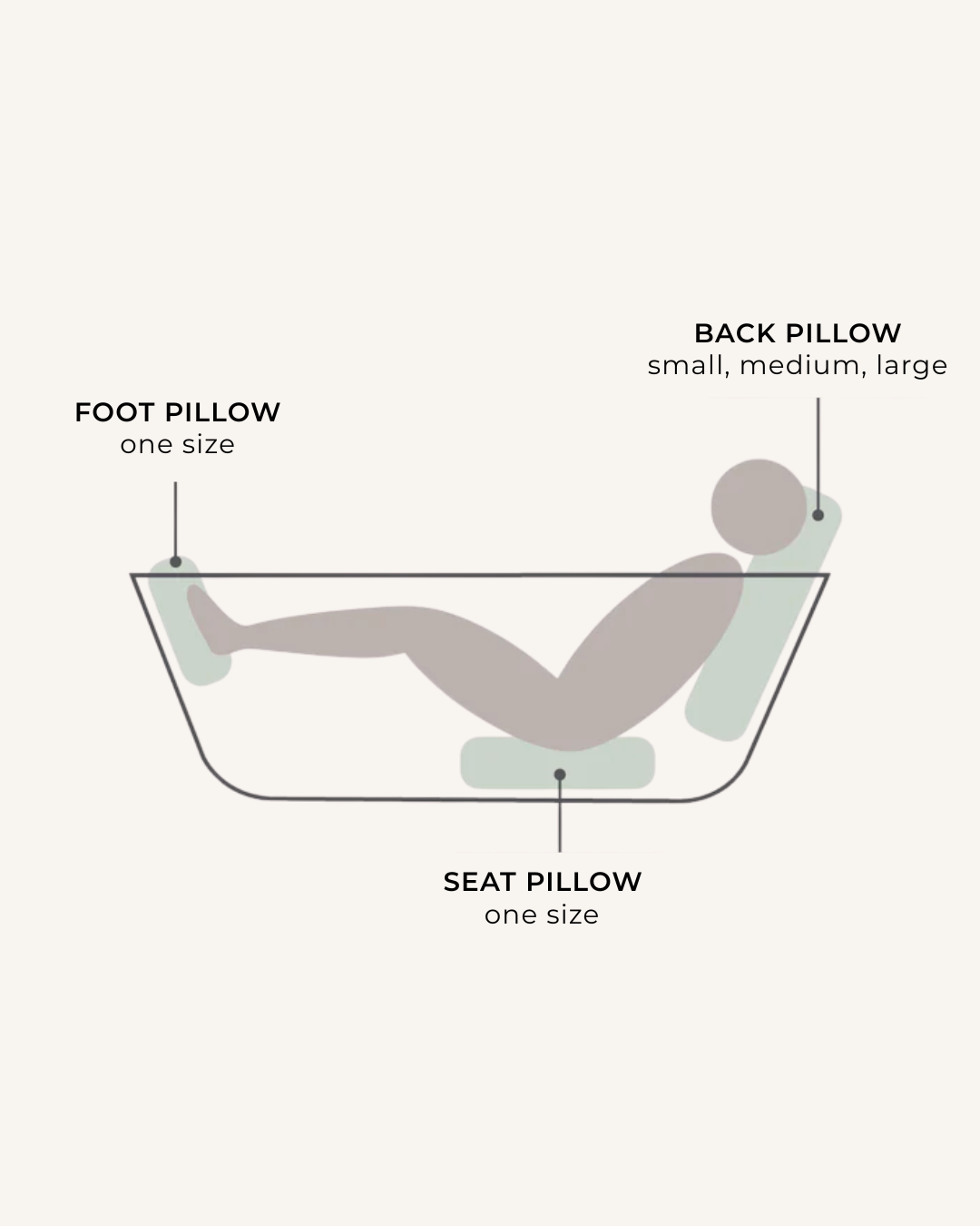 Back Bath pillow
