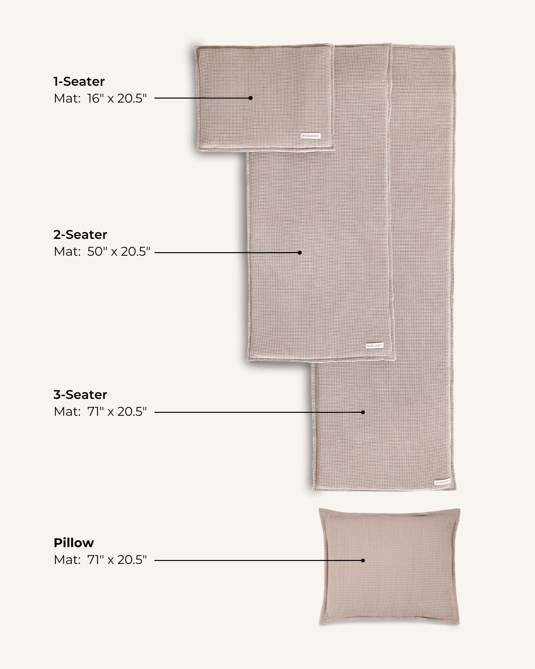 SAUNASOFA™ Mat & Pillow Set