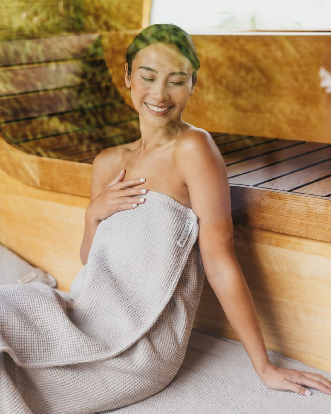 Sauna Waffle Towel Set of 2