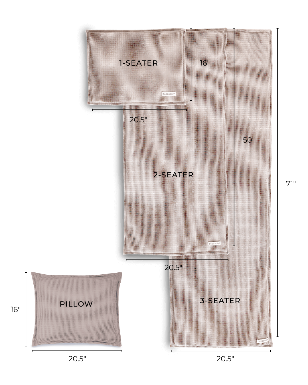SAUNASOFA™ Mat & Pillow Set