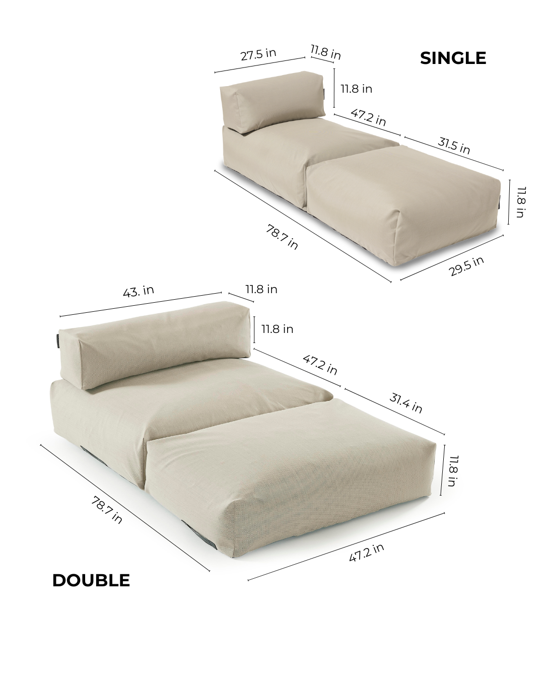 POOLSOFA™ Floating Lounger