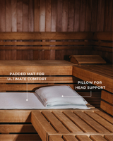 SAUNASOFA™ Mat & Pillow Set