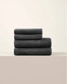 Folded BADESOFA towels in color Charcoal | #color_charcoal